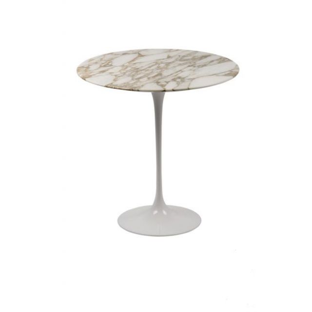 Tavolino Tulipano con piano marmo calacatta oro da cm 51 - Instant Design