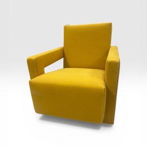 Alternative view of Poltroncina Ultra Tech Gialla-ready to live-